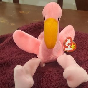 Ty Beanie Babies Pinky the Flamingo